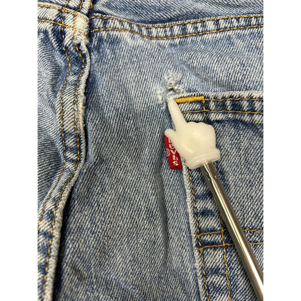 Levi's 505 Regular Fit Cotton Denim Light Wash Blue W34 L34 Mens